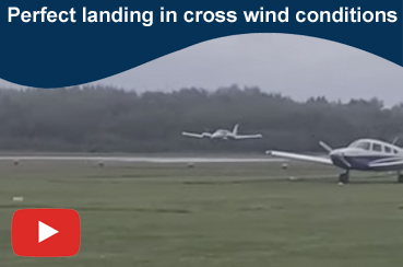 Perfect landing in cross wind conditions